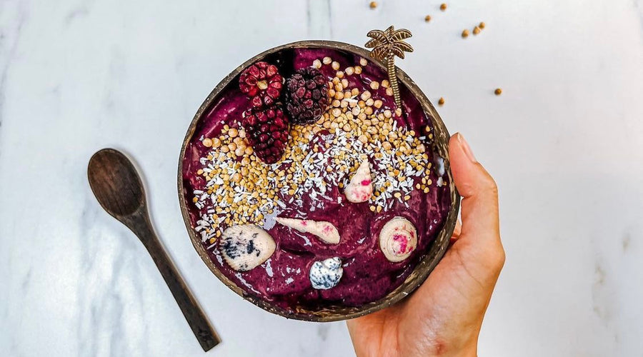 Mood Enhancing Blueberry Nice Cream