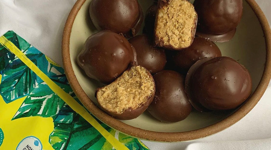 Prebiotic-Fiber Cookie Dough Truffles