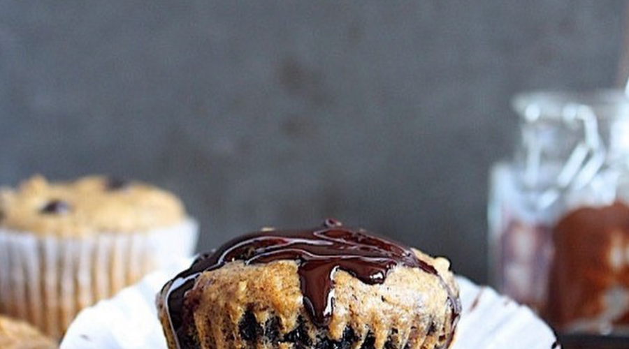 High Prebiotic Fiber Banana Chocolate Chip Muffins