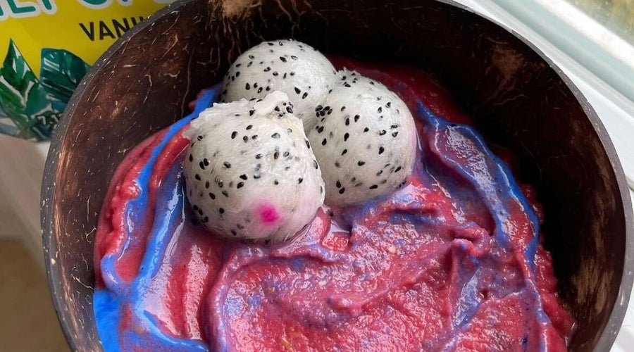 Prebiotic-Fiber Cotton Candy Smoothie Bowl