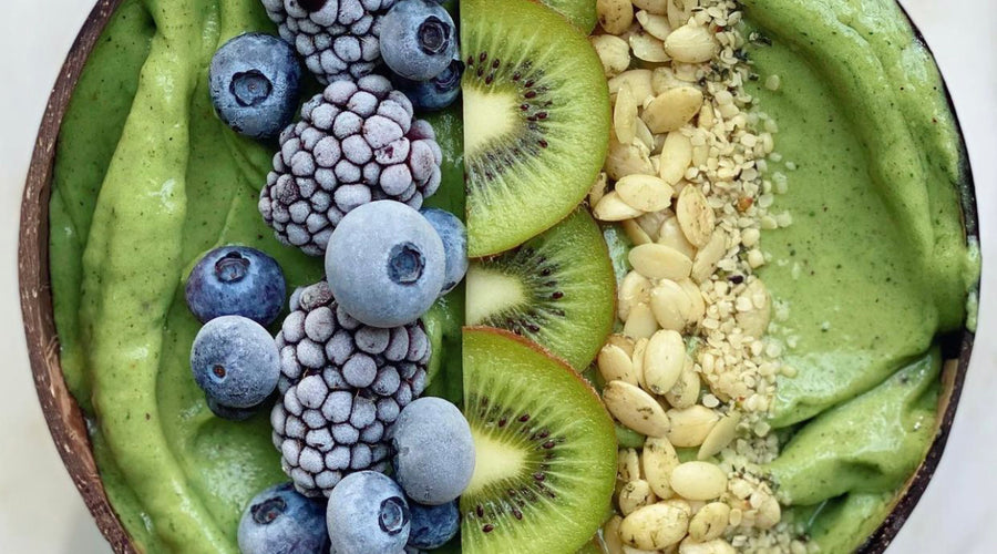 Prebiotic Fiber Green Smoothie Bowl