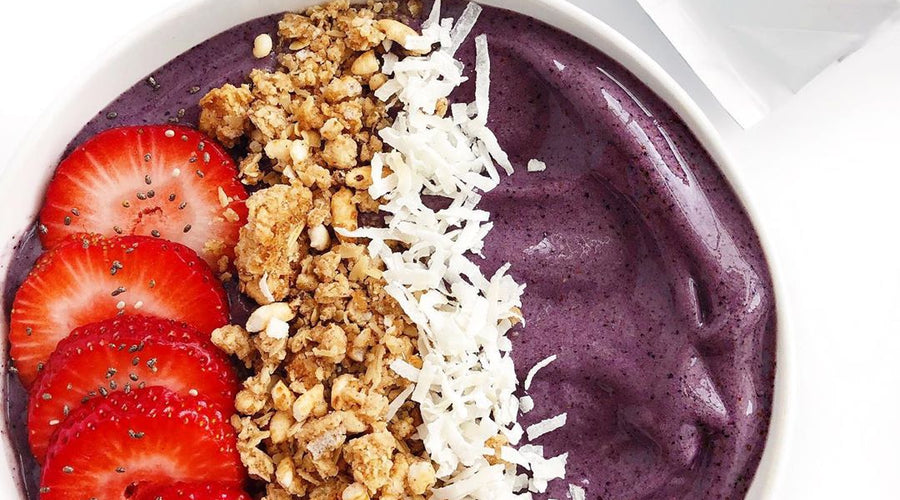 Mixed Berry Prebiotic-Fiber Smoothie Bowl!