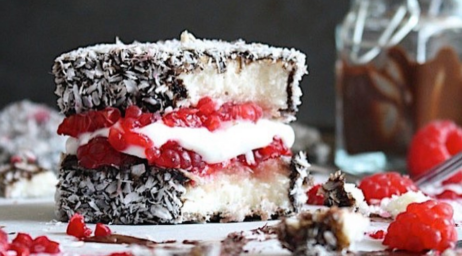 Prebiotic Fiber Raspberry Sponge Cake