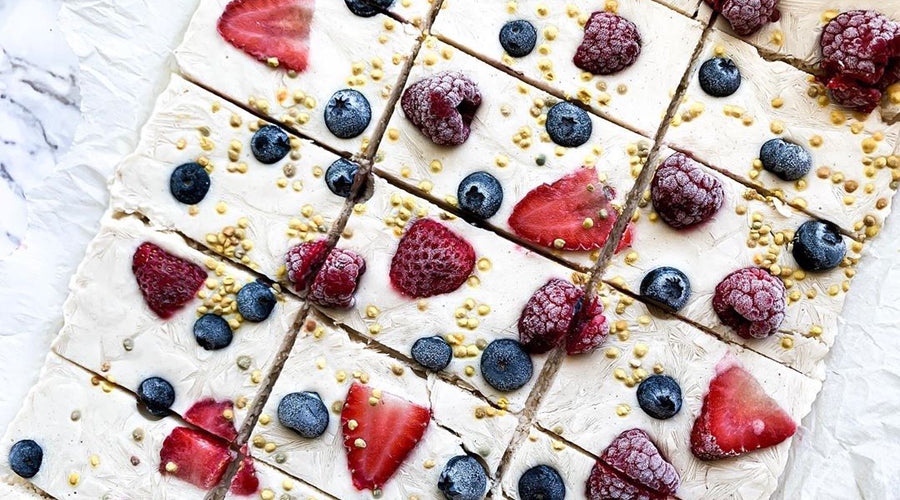 5 Ingredient Prebiotic-Fiber Yogurt Bark