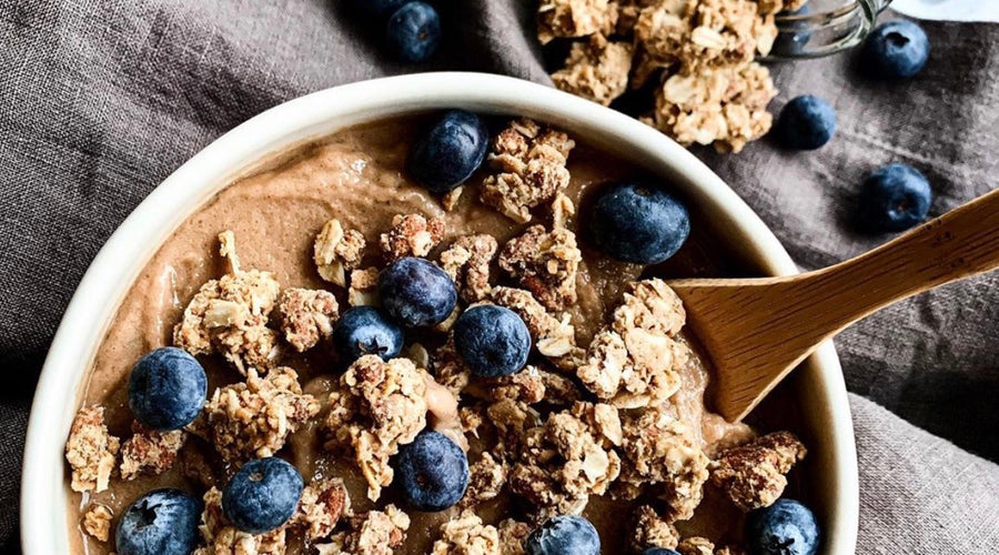 Gut Healthy Prebiotic-Fiber Granola Oatmeal Bowl!