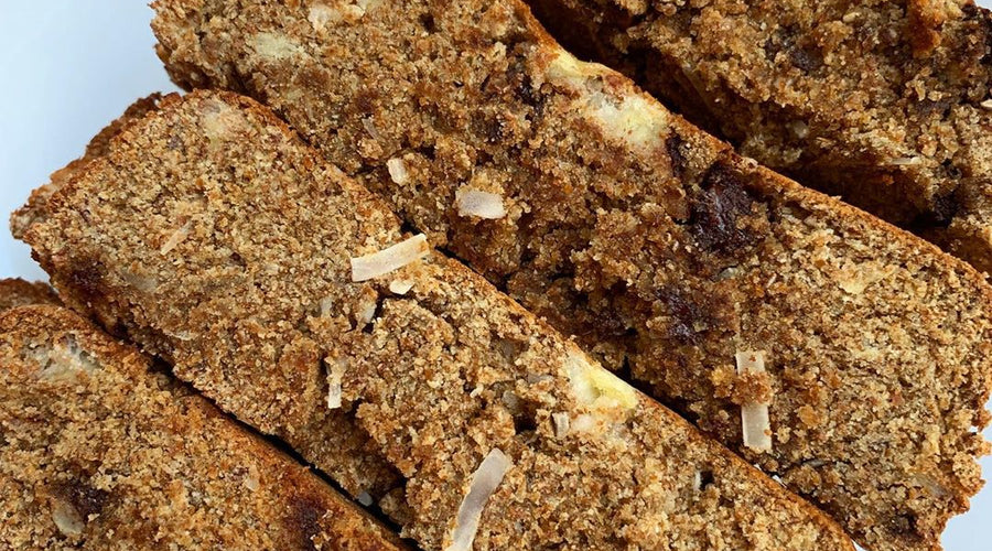 Chocolate Coconut Prebiotic-Fiber Banana Bread!