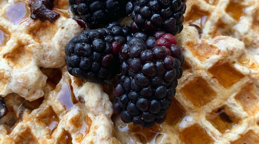 Prebiotic-Fiber Chocolate Chip Waffles!