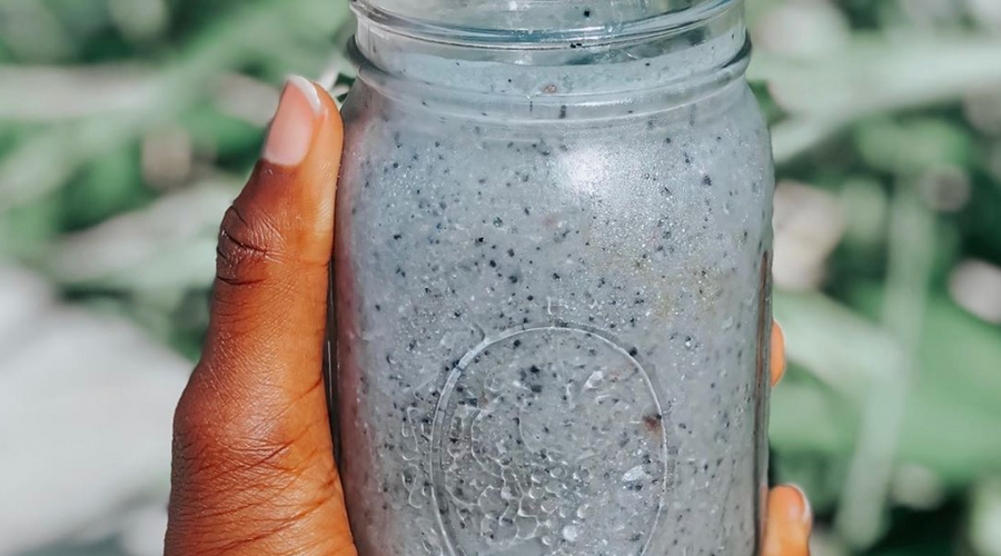 Prebiotic Fiber Blueberry-Banana Protein Smoothie