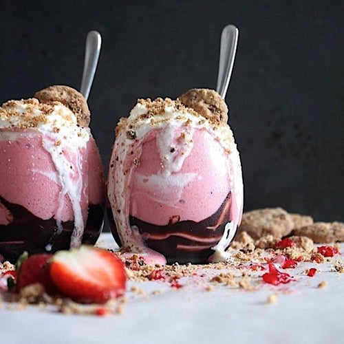 Prebiotic-Fiber Strawberry Cheesecake Shakes!