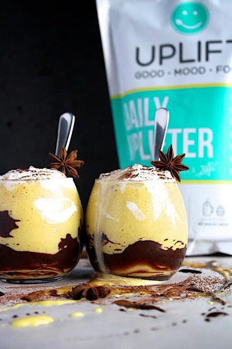Prebiotic-Fiber Golden Spiced Caramel Lattes!