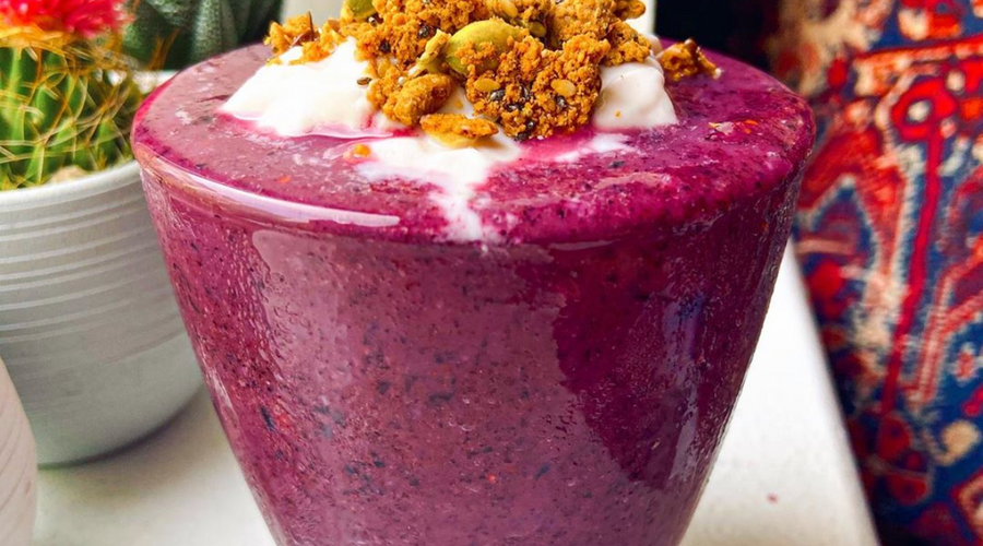 Prebiotic Fiber Blueberry Smoothie