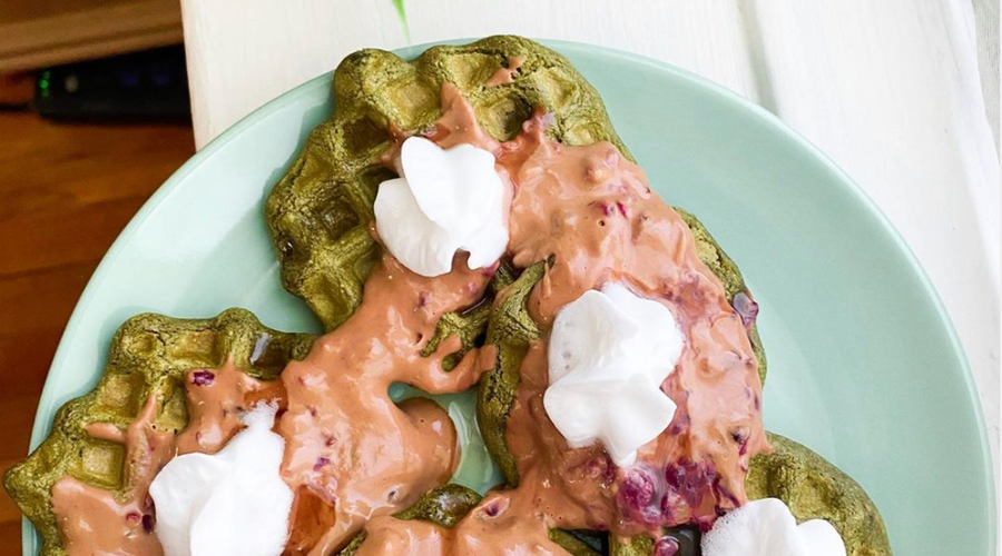 Prebiotic Fiber Cookie Topped Waffle