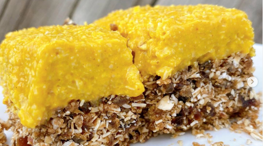 Prebiotic Fiber Raw Lemon and Tumeric Cheesecake