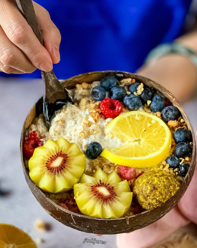 Prebiotic Fiber Vegan Lemon Chia Overnight Oats