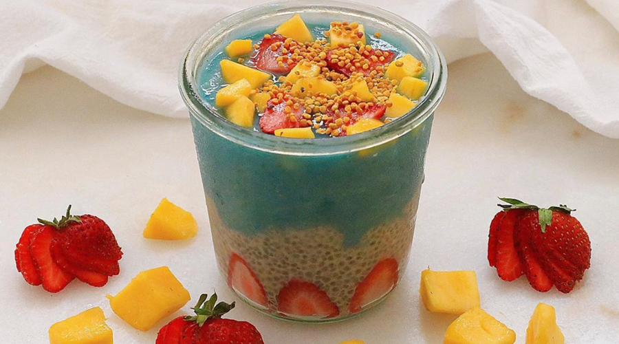 Prebiotic Fiber Blue Smoothie