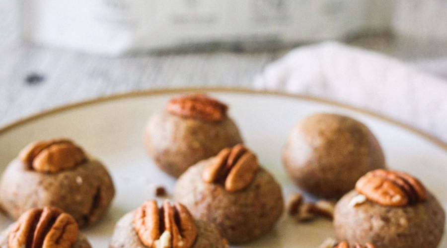 Prebiotic Fiber Rich Pecan Pie Uplifter Bites