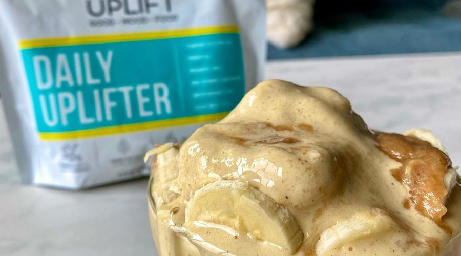 Prebiotic-Fiber Banana Caramel Smoothie Bowl!