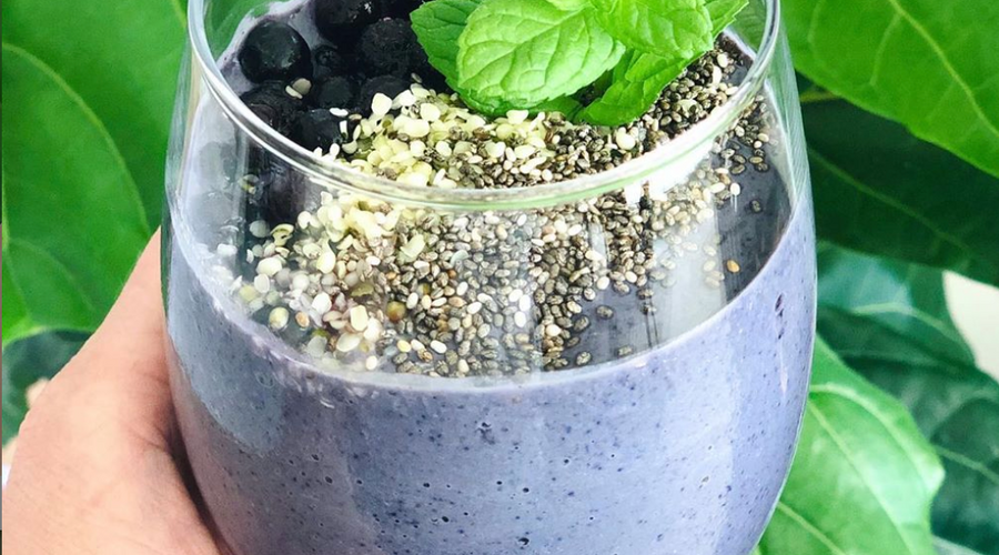 Prebiotic Fiber Creamy Blueberry Smoothie