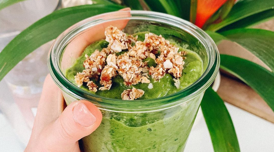 Gut-Healthy Prebiotic-Fiber Green Smoothie!