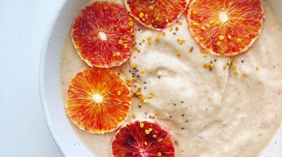 Prebiotic-Fiber Orange Creamsicle Smoothie Bowl!