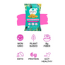 Prebiotic and Probiotic Supplement Snack Puffs with fiber for gut and digestive health