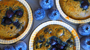 Prebiotic Fiber Packed Blueberry Muffins