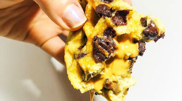 Chocolate Chip Prebiotic-Fiber Coconut Banana Waffles