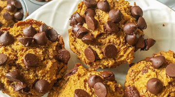 Prebiotic-Fiber Pumpkin Chocolate Chip Muffins!
