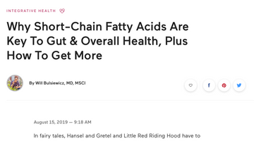 Why Short Chain Fatty Acids Could be the Key to Gut Health