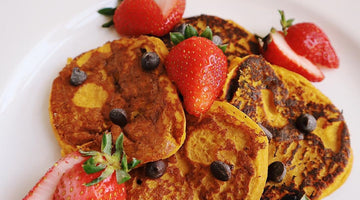 Prebiotic-Fiber Pumpkin Chocolate Chip Pancakes!