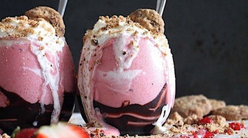 Prebiotic-Fiber Strawberry Cheesecake Shakes!
