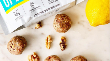 Prebiotic Fiber Cranberry Coconut Lemon Energy Balls