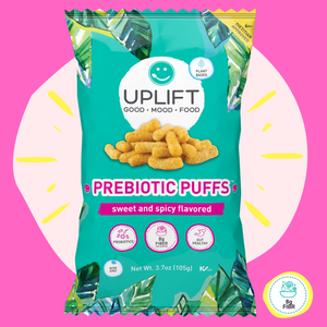 Prebiotic Puffs with Probiotics Supplement Psychobiotic Snack for Gut and Digestive Health